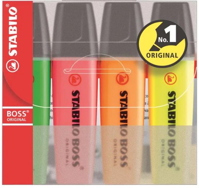 Highlighters - Set of 4 assorted