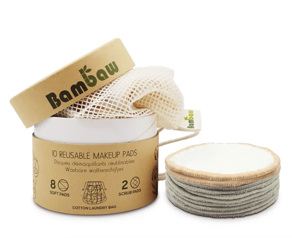 Tampons de démaquillage lavables et biologiques