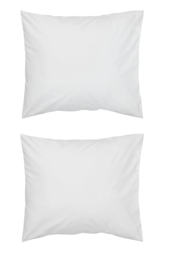 2 Taies d'oreiller - coton doux 60x70