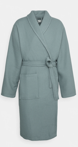 Peignoir gaufré pour homme (vert d'eau)