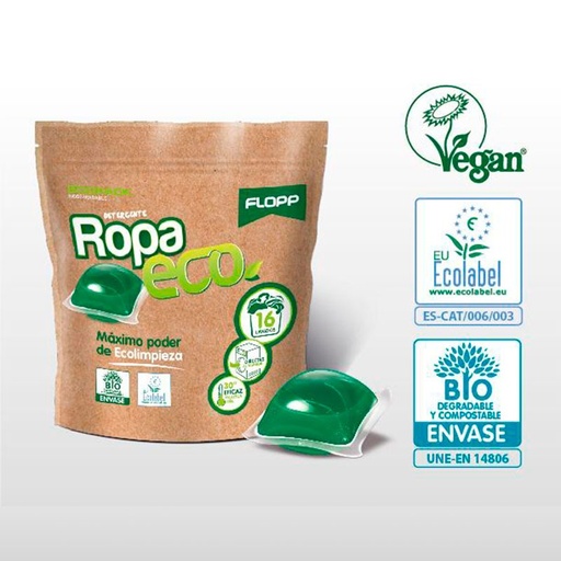 [084-WASHDETERGENT16PC] ECO ROPA - Détergent pour lave-linge - 16 pièces